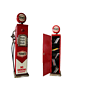 EliteToys - Retro Bensinpump - Texaco - Med Förvaring - Röd