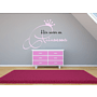 Smådetaljer - Väggdekor - Här Sover En Prinsessa - 52X80 - Rosa