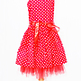 Minisa - Prickklänning Röd - Small