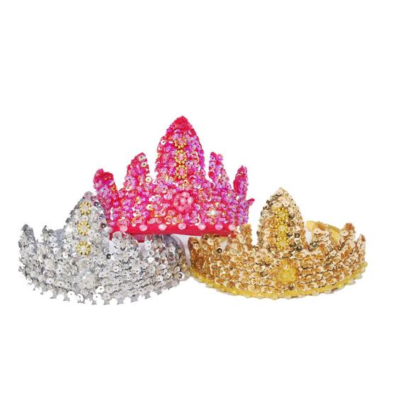 Minisa - Tiara Handgjord - Guld