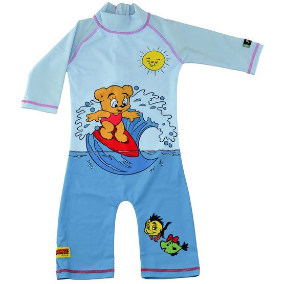 Swimpy - Bamse Uv-Dräkt - Turkos  - 86-92Cl