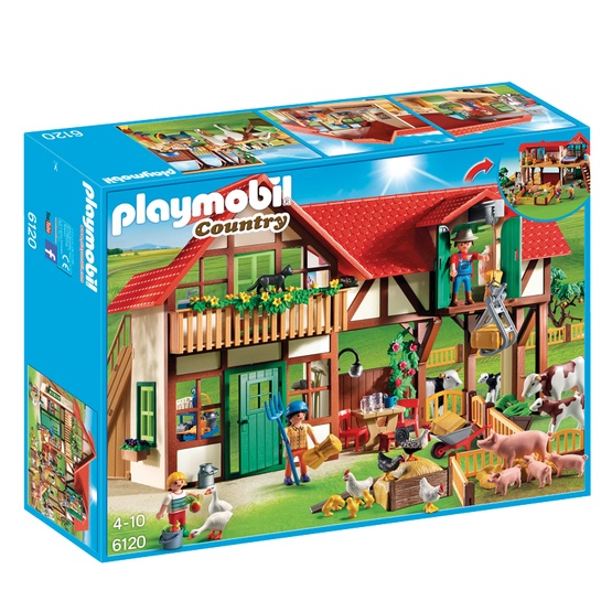Playmobil - Bondgård - Stor Farm Med Hus   