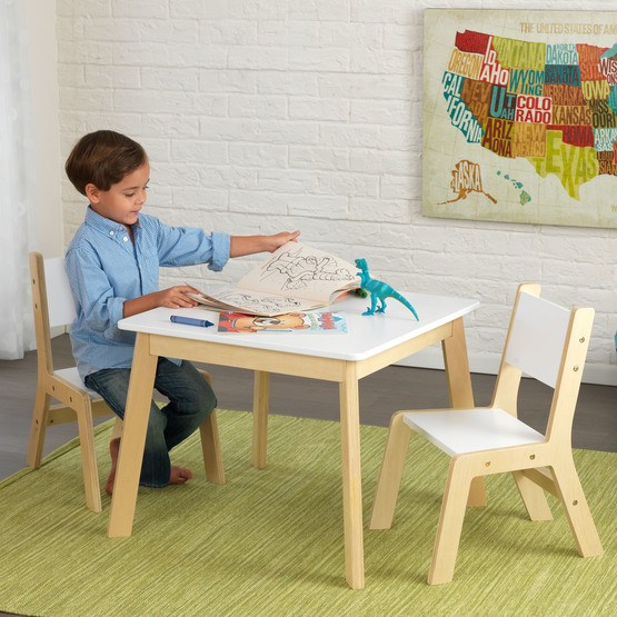 Kidkraft - Bord Och Stolar - Modern Table &amp; 2 Chairs Set