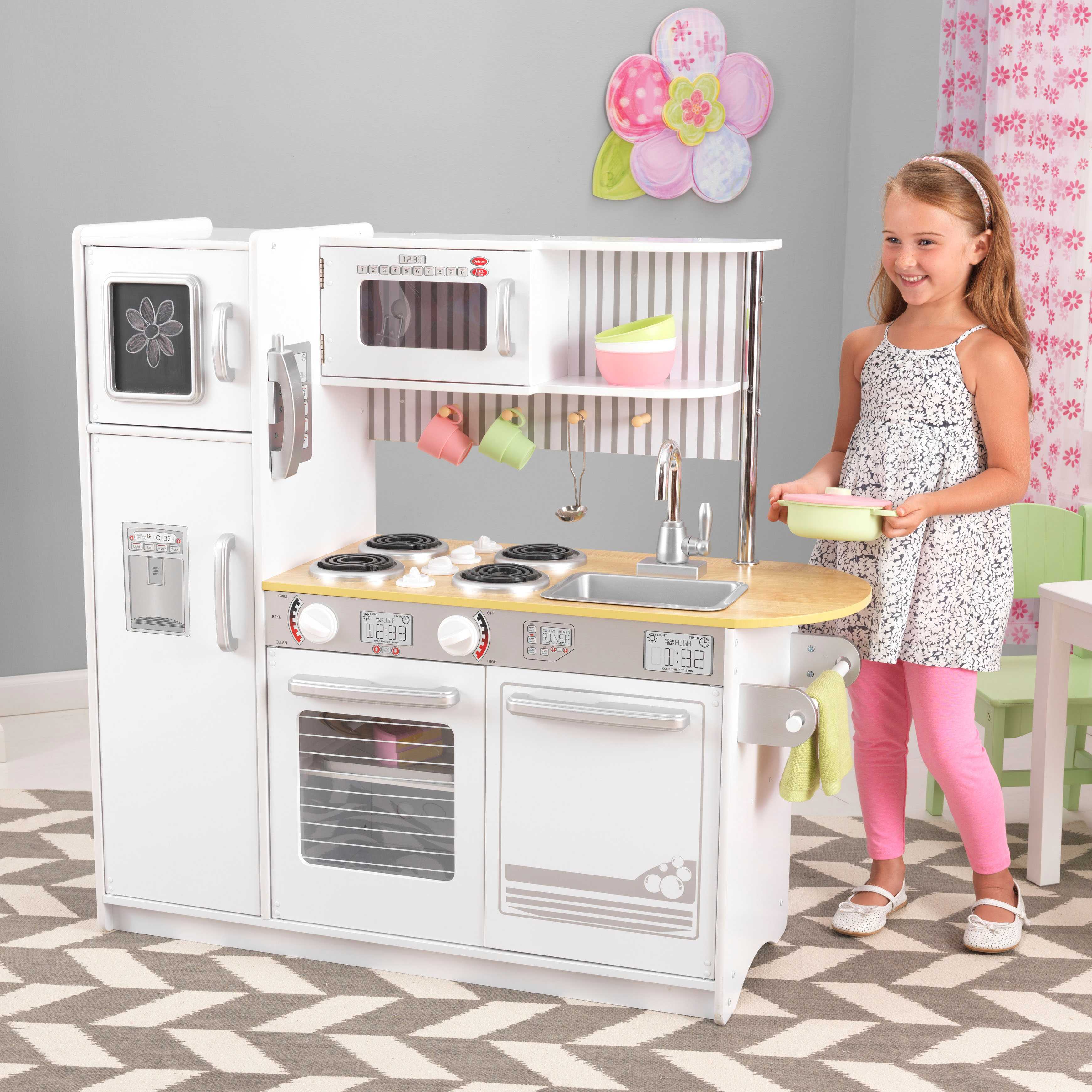 Kidkraft Barnkök Uptown Kitchen White Kökslek Litenleker.se