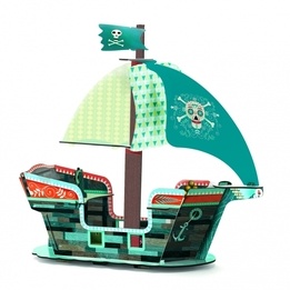 Djeco - Pirate Boat 3D
