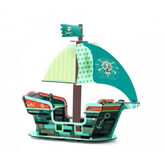 Djeco – Pirate Boat 3D