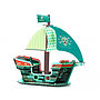 Djeco - Pirate Boat 3D
