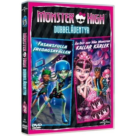Monster High - Dubbeläventyr - Fasansfulla Fredagskvällen &amp; Är Det Det Här Monster Kallar Kärlek? - DVD