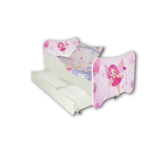 Cool Beds - Barnsäng Med Madrass Och Låda - Fairy - 160 x 80 Cm