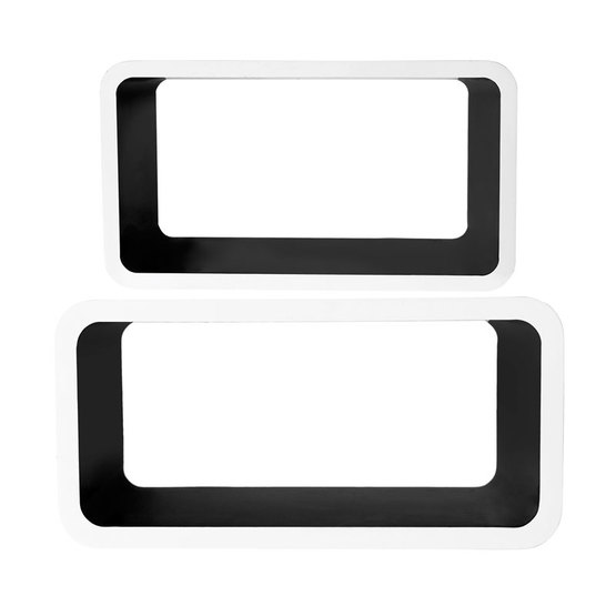 Vinter &amp; Bloom - Kubhylla 2-p - Vit/Svart