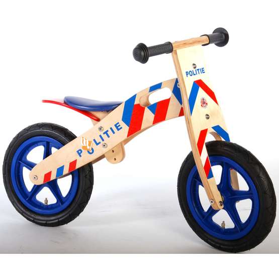 Yipeeh - Houten Loopfiets 12&quot; Politie - Blue