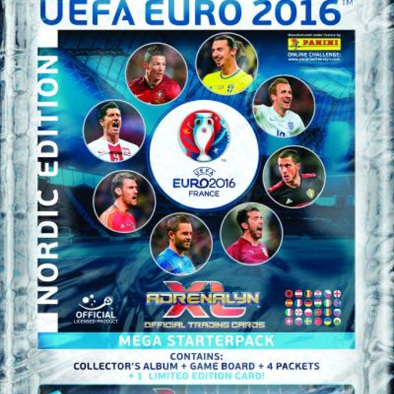 Fotbollskort - 1st Mega Startpaket Nordic Edition Panini Adrenalyn XL Euro 2016