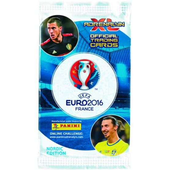 Fotbollskort - 1st Paket (6 kort) Nordic Edition Panini Adrenalyn XL Euro 2016 