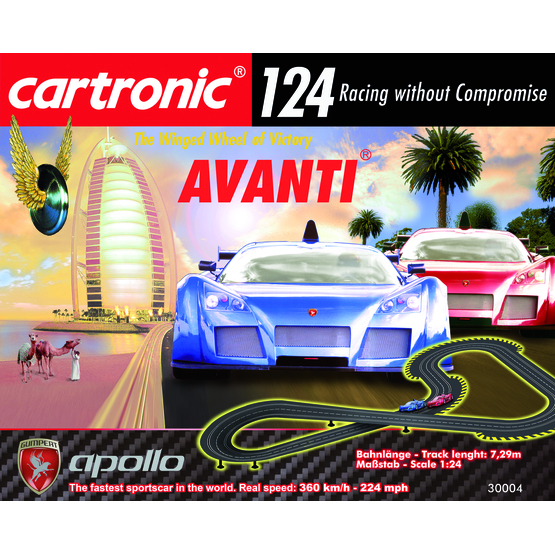 Cartronic Rc - 124 Slot Racing - Basic Sets - Avanti