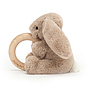 Jellycat - Gosedjur - Bashful Beige Bunny Wooden Ring Toy