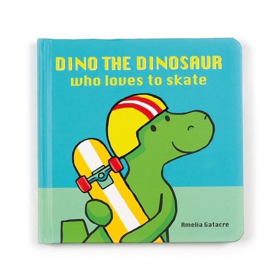 Jellycat - Dino The Dinosaur Who Loves to Skate Book
