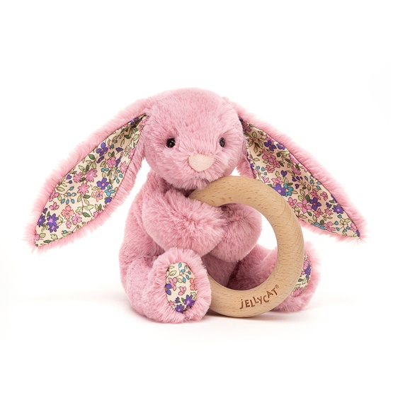 Jellycat – Gosedjur – Blossom Tulip Bunny Wooden Ring Toy