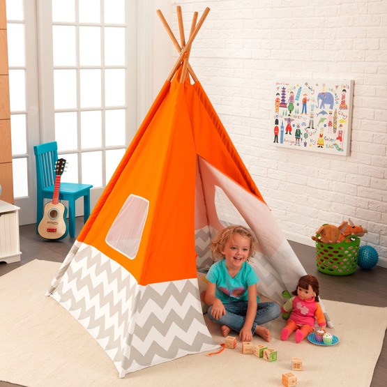 Kidkraft Teepee Indiantält Orange Litenleker.se Kidkraft Teepee Indiantält Orange Litenleker.se