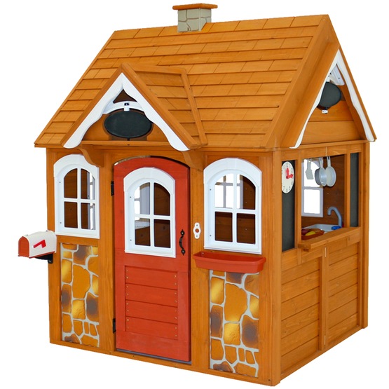 Kidkraft Stoneycreek Cedar Outdoor Playhouse Litenleker