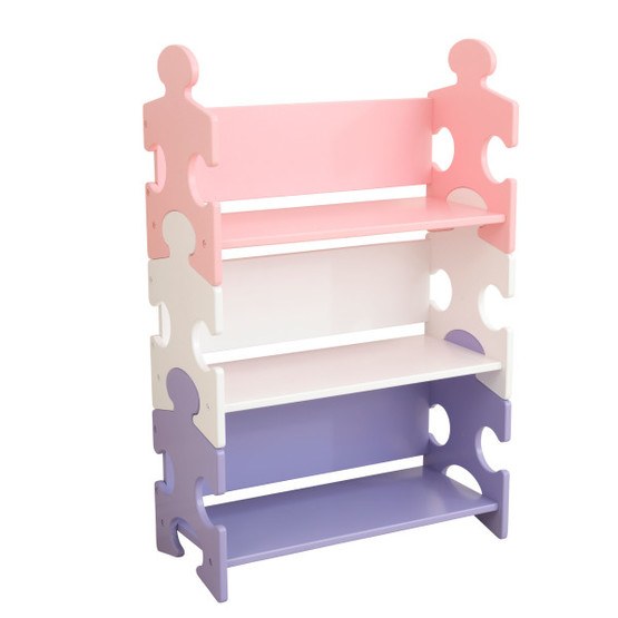 Kidkraft – Bokhylla – Puzzle Bookshelf – Pastel