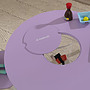 Kidkraft - Bord - Round Storage Table & 2 Chair Set- Lavender