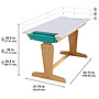 Kidkraft - Skrivbord Med Stol - Pocket Adjustable Desk and Chair - Natural