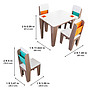 Kidkraft - Bord Och Stolar - Pocket Storage Table and 4 Chair Set - Gray Ash
