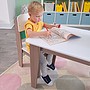 Kidkraft - Bord Och Stolar - Pocket Storage Table & 2 Chair Set - Gray Ash