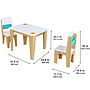 Kidkraft - Bord Och Stolar - Pocket Storage Table & 2 Chair Set - Natural