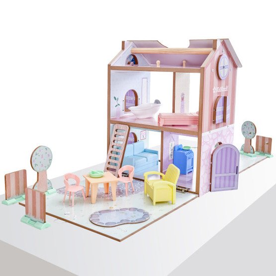Kidkraft – Dockskåp – Play & Store Cottage Dollhouse