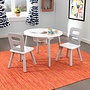 Kidkraft - Round Table And 2-Chair Set - Gray & White