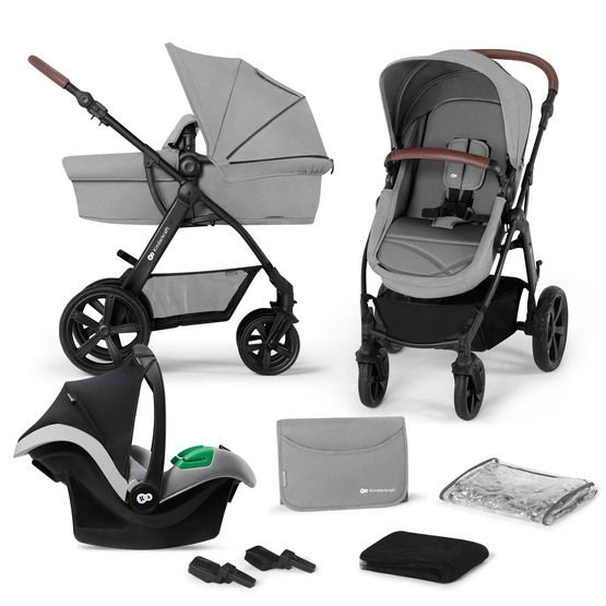 Kinderkraft Barnvagn – Moov Ct 3In1 Mink Pro Grey