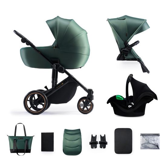 Kinderkraft Barnvagn – Prime 2 3In1 Mink Pro Venezian Black