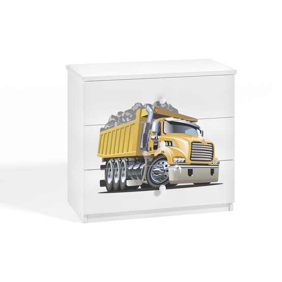 Kocot Kids Byrå - Babydreams Vit - Truck