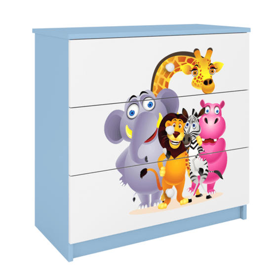 Kocot Kids Byrå - Babydreams Blå - Zoo