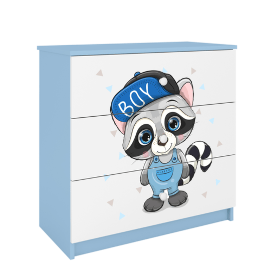 Kocot Kids Byrå - Babydreams Blå - Racoon