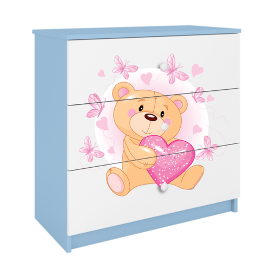 Kocot Kids Byrå - Babydreams Blå - Bear With Butterflies