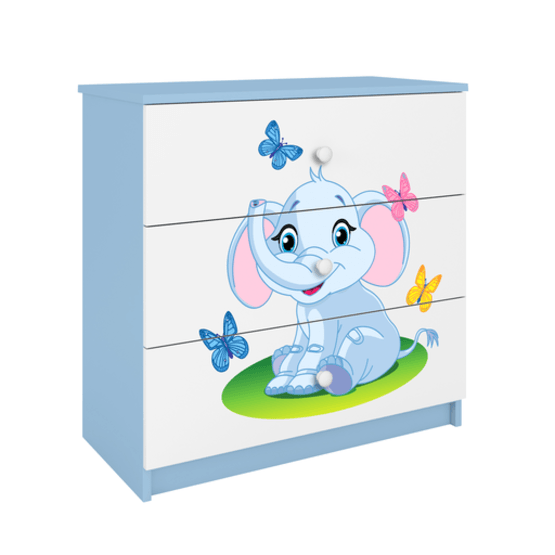 Kocot Kids Byrå - Babydreams Blå - Elephant