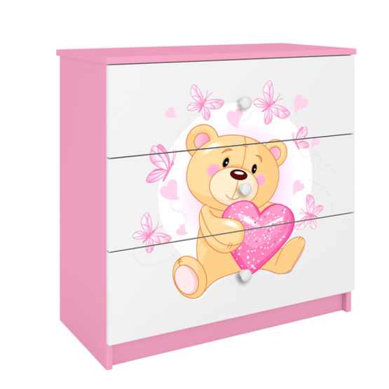 Kocot Kids Byrå - Babydreams Rosa - Bear With Butterflies