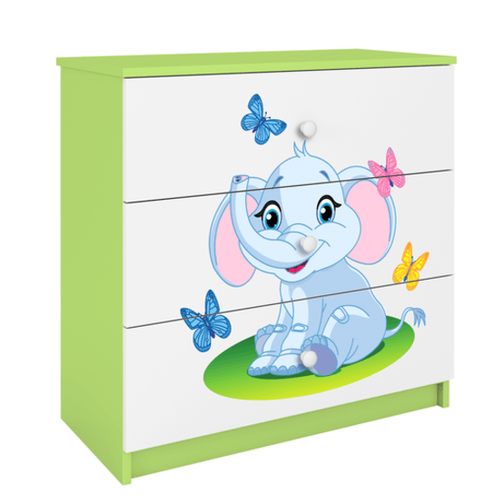 Kocot Kids Byrå - Babydreams Grön - Elephant