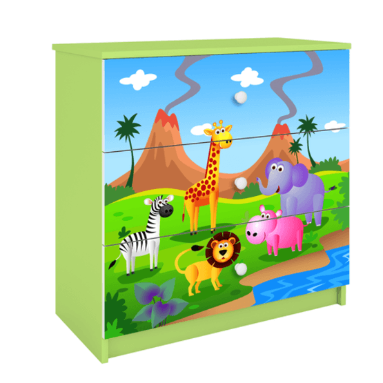 Kocot Kids Byrå - Babydreams Grön - Safari