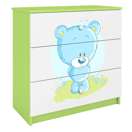 Byrå - Babydreams Grön/Blå Bear