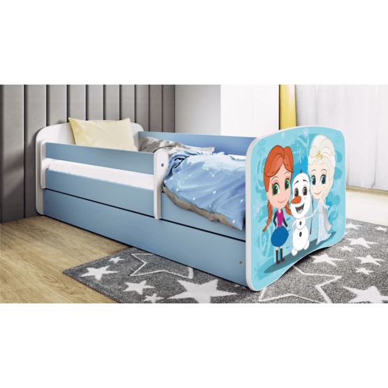 Kocot Kids Barnsäng – Babydreams Blå – Frozen Med Låda 160×80 Cm