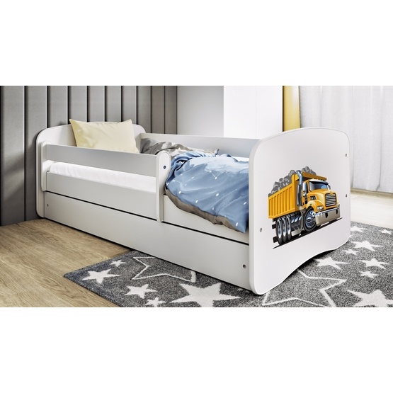 Kocot Kids Barnsäng – Babydreams Vit – Truck Med Låda 140×70 Cm