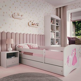 Barnsäng - Babydreams Vit - Princess And Horse