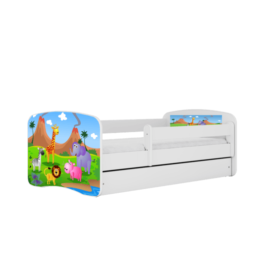Kocot Kids Barnsäng – Babydreams Vit – Safari 180×80 Cm