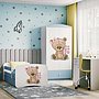 Barnsäng - Babydreams Blå - Bear With Flowers