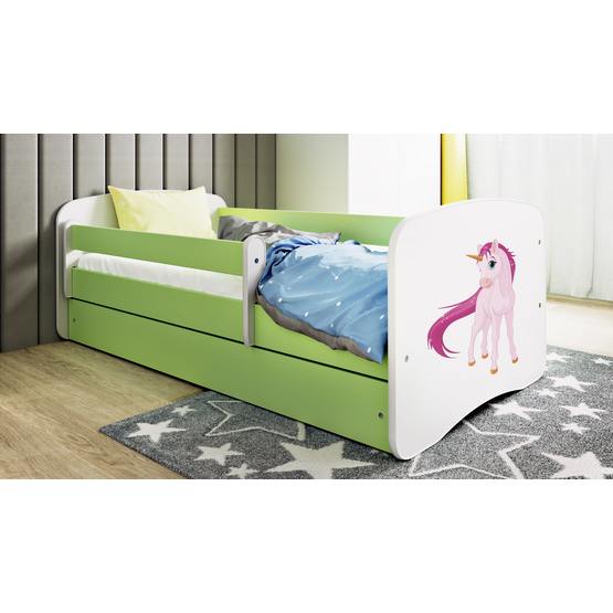 Kocot Kids Barnsäng – Babydreams Grön – Unicorn 160×80 Cm