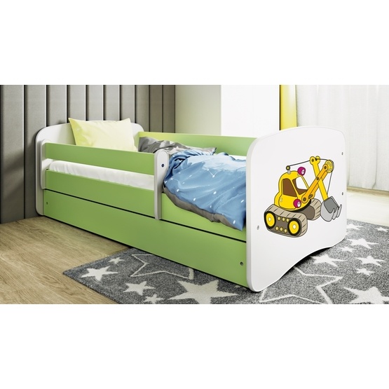 Kocot Kids Barnsäng – Babydreams Grön – Digger Med Låda 160×80 Cm