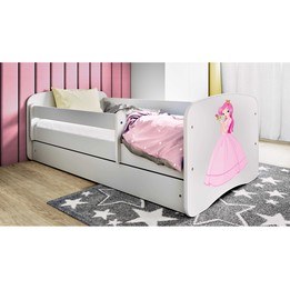 Barnsäng - Babydreams Vit - Prinsessa 140x70 Cm